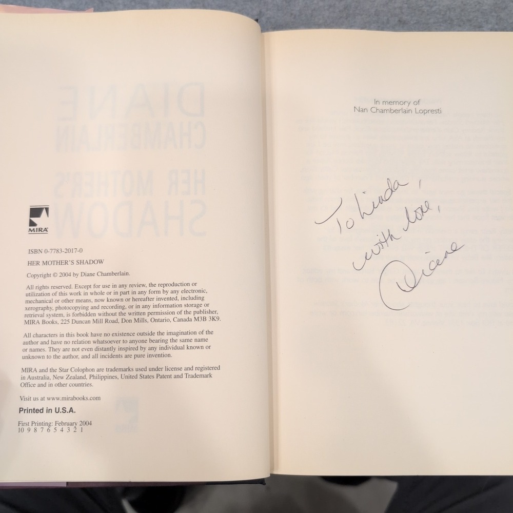 Diane Chamberlain HC Lot of 7 First Editions, 3 Signed + Author's Wedding Invite - Picture 6 of 11